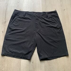 oakley Mens Black Sz 38 Geometric Casual Hybrid Shorts golf summer vacation